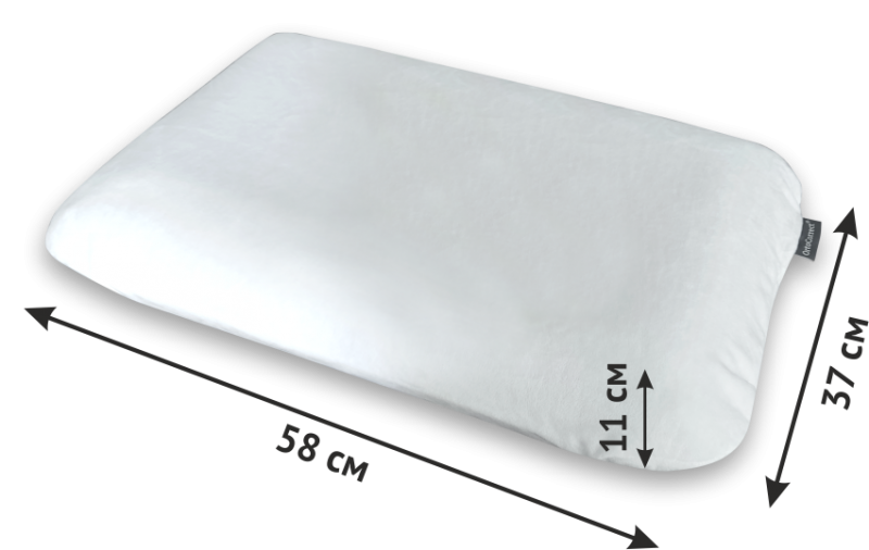 Анатомическая подушка под голову универсальная "Евро 11"(высота 11 см)