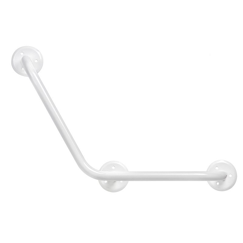 Угловой поручень 120° для ванной под левую руку, крепящийся к стене